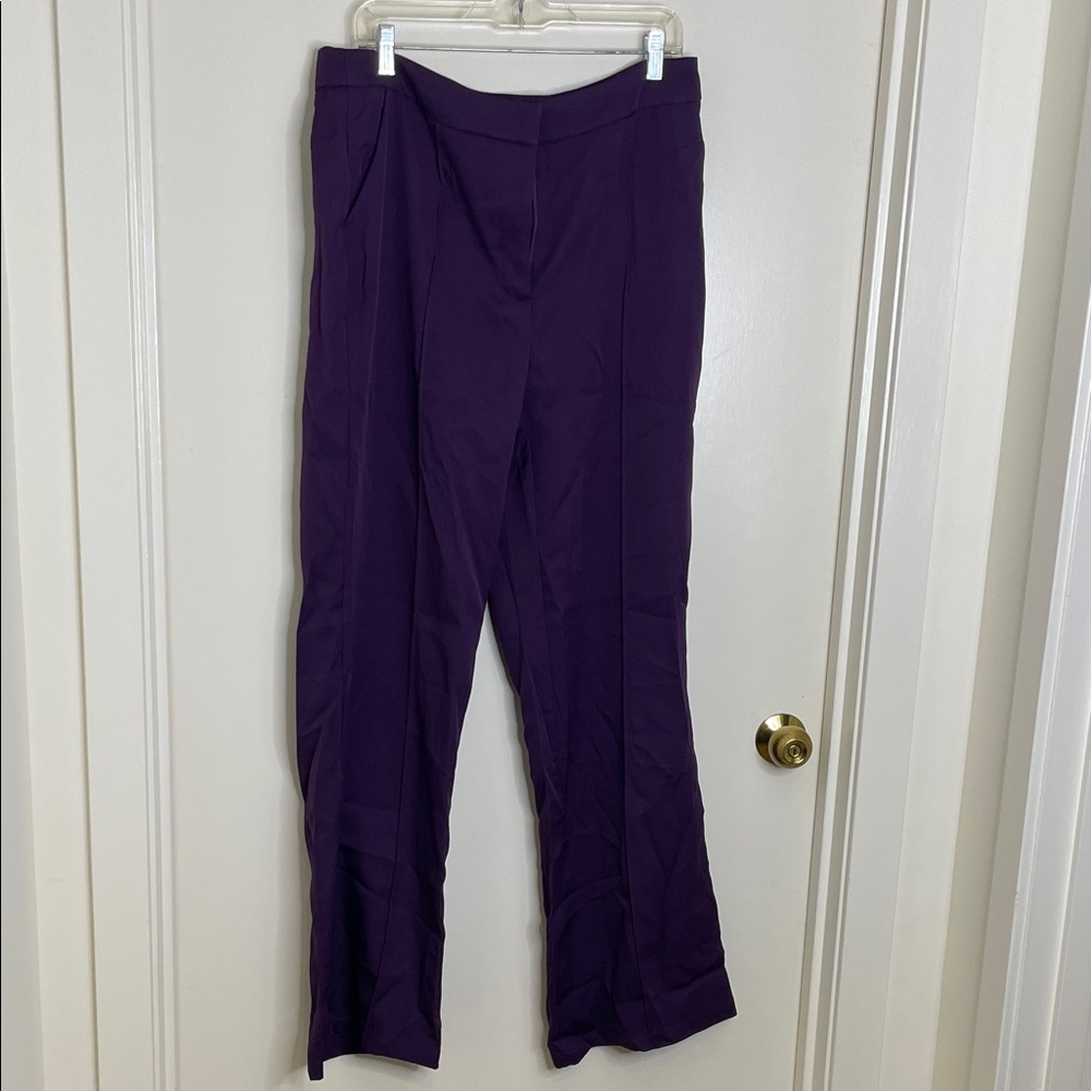 SHEIN Deep Purple Flare Pants NWOT
